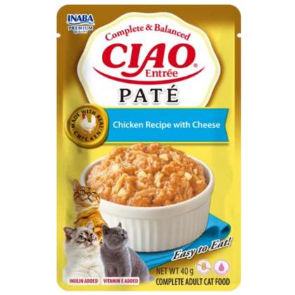 Inaba Cat CIAO Entrée Pate Chicken/Ches Recipe 40g