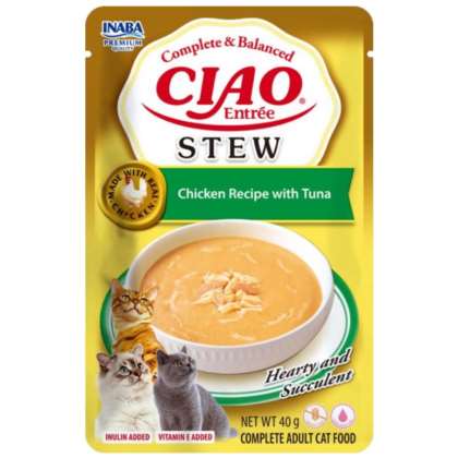 Inaba Cat CIAO Entrée Stew Chicken/Tuna Recipe 40g