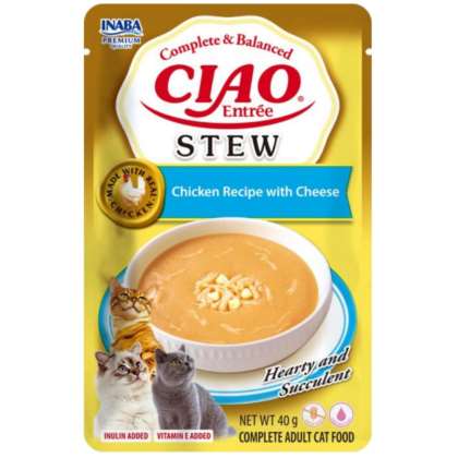 Inaba Cat CIAO Entrée Stew Chicken/Ches Recipe 40g