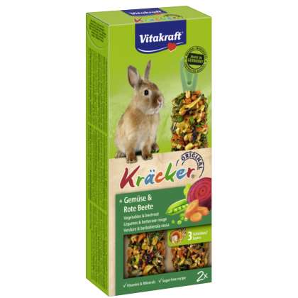 Vitakraft KRACKER 2szt d/królika warzywa/burak