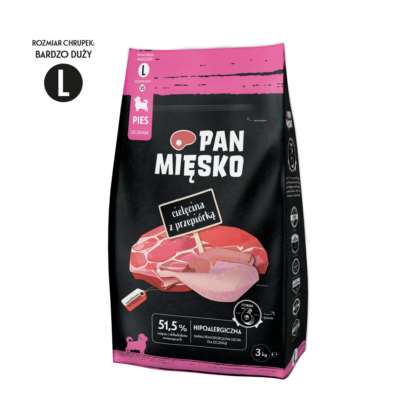 Pan Mięsko cielęcina z przepiórką szczeniak L 3kg