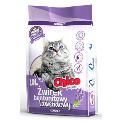 CHICO Żwirek Bentonitowy Compact Lawenda 10L