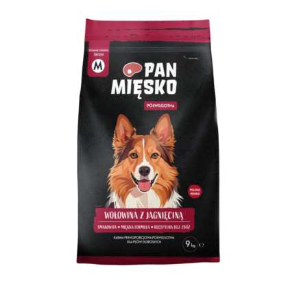 Karma półwilgotna dla psa  Wołowina,jagnięcina 9kg