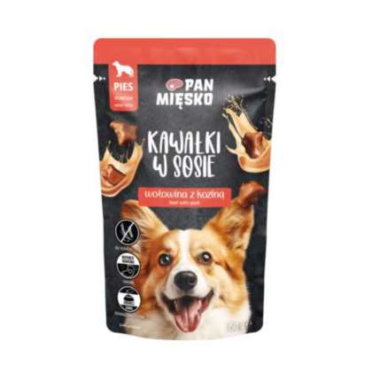 PM Kawałki w sosie Wołowina z koziną (dorosły)150g