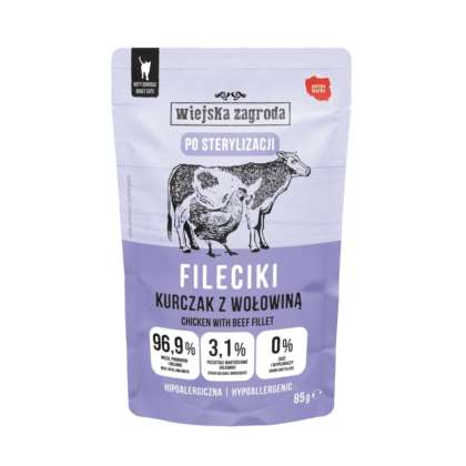 WZ Karma dla kota Fileciki Kurczak z Wołowiną 85g