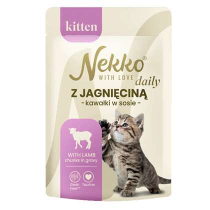 NEKKO KITTEN z jagnięciną w sosie saszetka 85g