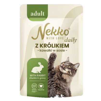 NEKKO DAILY adult z królikiem w sosie saszetka 85g